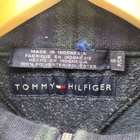 トミーヒルフィガー TOMMY HILFIGER 00s ロゴ刺繍 ハーフジップジャケット メンズ JPN:S