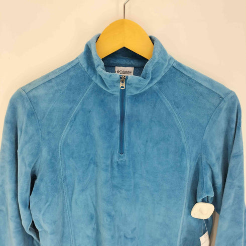 コロンビア Columbia パイル地 ハーフジップ スタンドネック プルオーバーフリース ジャケット レディース import:M