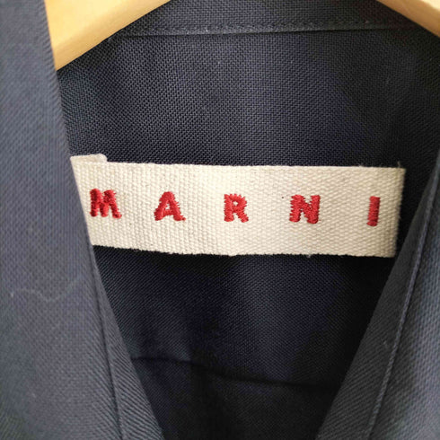 マルニ MARNI 24AW TROPICAL WOOL SHIRT トロピカルウールシャツ メンズ EUR:44