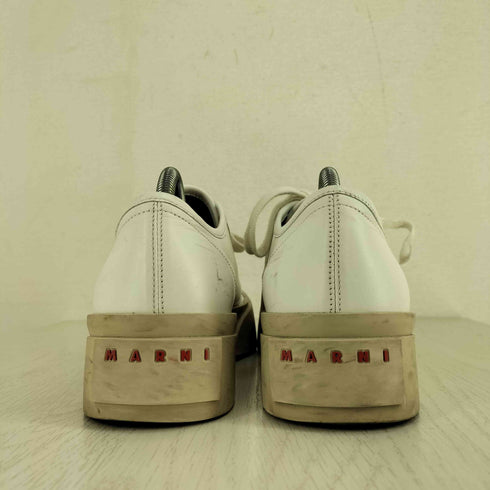 マルニ MARNI ホワイト ナッパレザー製Pabloスニーカー メンズ EUR:42
