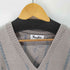 Nancy Vale HANDKNITTED 花柄 Vネック ウール100 ハンドニット レディース import:M