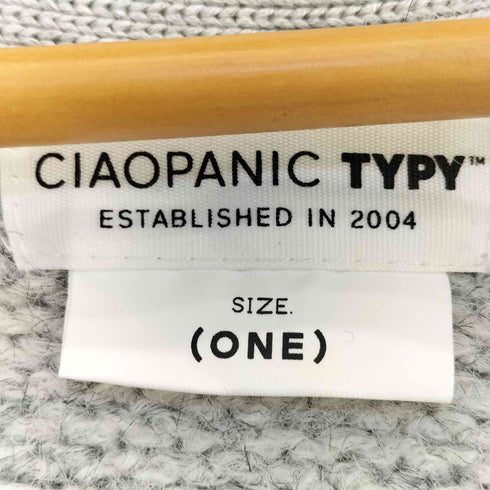 チャオパニックティピー CIAOPANIC TYPY 23AW すっきり見えブラッシングシャギーオーバー長袖カーディガン レディース ONE SIZE