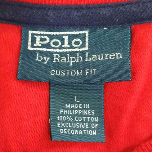 ポロバイラルフローレン Polo by RALPH LAUREN CUSTOM FIT ビッグポニー刺繍 GREAT BRITAN 2014 クルーネックTシャツ メンズ import:L