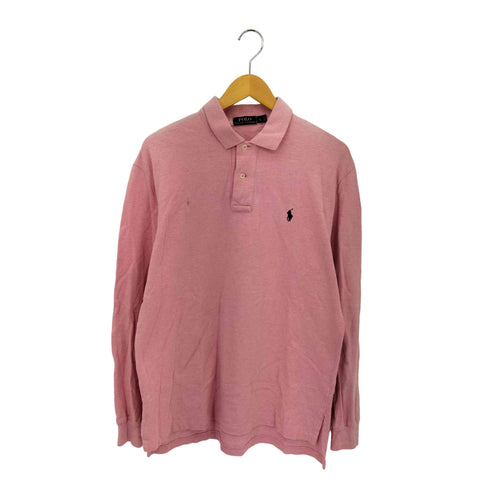 ポロラルフローレン POLO RALPH LAUREN ポニー刺繍 ロングスリーブ ポロシャツ メンズ L