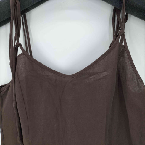 ザラ ZARA レーヨン リネン キャミ ワンピース レディース import:M