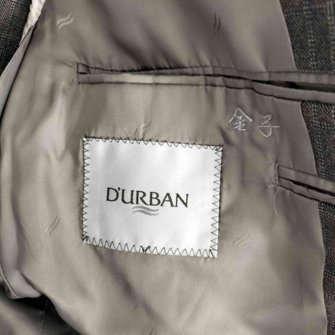 ダーバン DURBAN チェック柄 2B テーラードジャケット パンツ セットアップ メンズ