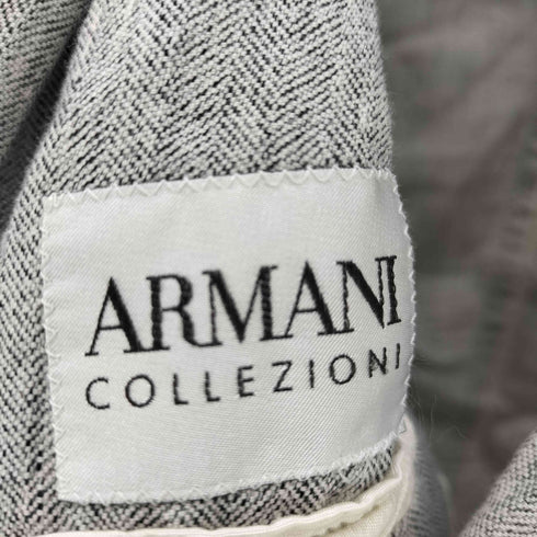 アルマーニコレツィオーニ ARMANI COLLEZIONI ヘリンボーン リネンテーラードジャケット メンズ 40
