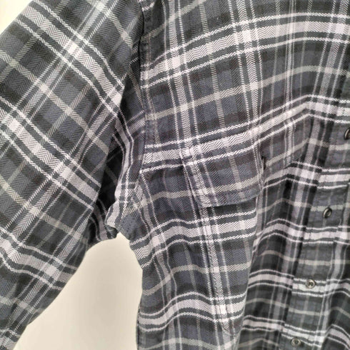 ビームス BEAMS ショート チェックシャツ メンズ L