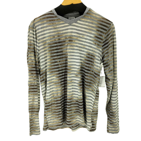 アルマーニコレツィオーニ ARMANI COLLEZIONI グラデーション ボーダーカットソー メンズ import:L