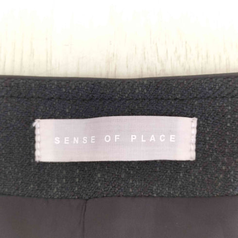 センスオブプレイス SENSE OF PLACE キーネックパイピングジレ レディース ONE SIZE