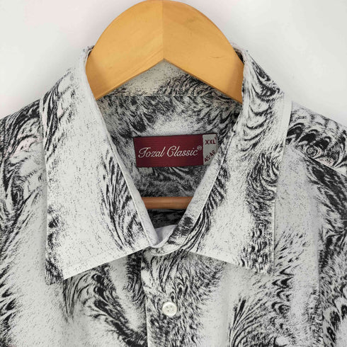 TOZAL CLASSIC 総柄 ポケット付き 半袖 シャツ メンズ import:XXL