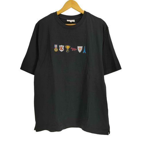 メゾンキツネ MAISON KITSUNE ロゴ刺繍 半袖カットソー メンズ import:M