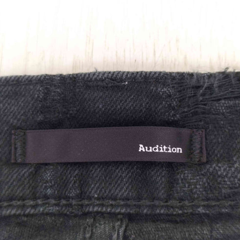 Audition スリムストレートクラッシュパンツ レディース JPN:3