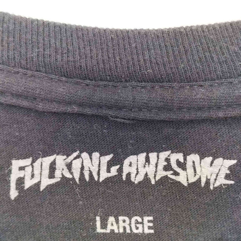 ファッキンオーサム FUCKING AWESOME バックプリント フロントロゴプリント 半袖Tシャツ メンズ LARGE
