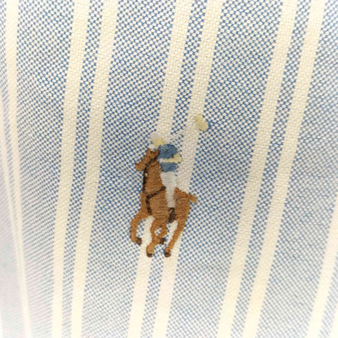 ラルフローレン RALPH LAUREN CLACCIC FIT ポニー刺繍 ボタンダウン L/S ストライプ シャツ メンズ 16 1/2