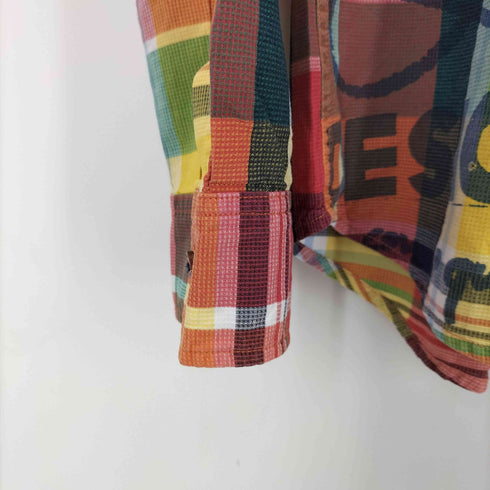 デシグアル Desigual CAM TROLE 落書き チェックシャツ メンズ JPN:M
