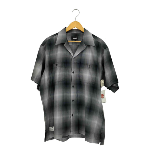 ショット Schott OMBRE SS SHIRT オンブレ チェックシャツ メンズ 2XL