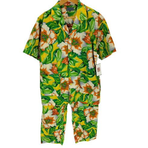 ケンゾー KENZO 80-90S アロハ 開襟 シャツ セットアップ メンズ M