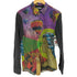 デシグアル Desigual CAM GLOBO 総柄プリント 切替シャツ メンズ JPN:M