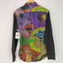 デシグアル Desigual CAM GLOBO 総柄プリント 切替シャツ メンズ JPN:M
