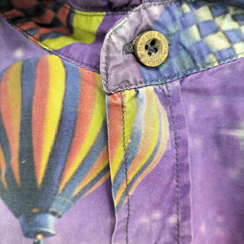 デシグアル Desigual CAM GLOBO 総柄プリント 切替シャツ メンズ JPN:M