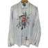 デシグアル Desigual ストライプ柄 フラワープリントシャツ メンズ JPN:M