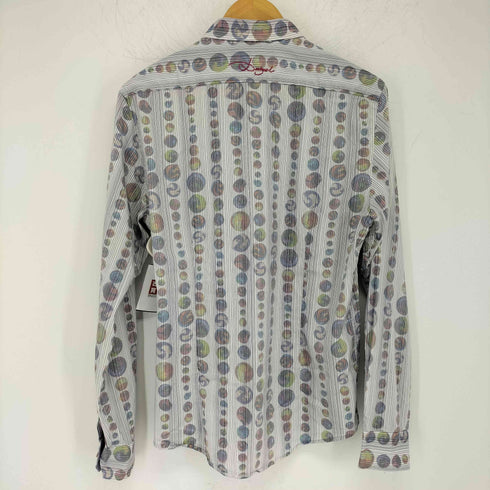 デシグアル Desigual ストライプ柄 ビー玉 プリントシャツ メンズ JPN:L