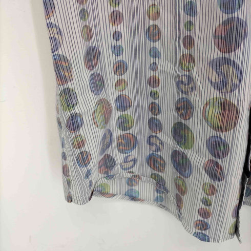 デシグアル Desigual ストライプ柄 ビー玉 プリントシャツ メンズ JPN:L