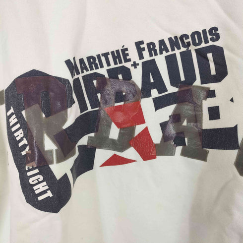 マリテフランソワジルボー MARITHE FRANCOIS GIRBAUD 90~00S ロゴプリントワイドシルエットスウェット メンズ XL