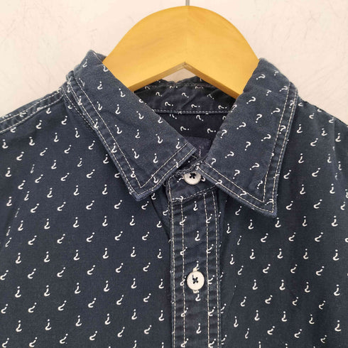 デシグアル Desigual CAM AMBROSIO クエスチョンマーク 総柄シャツ メンズ JPN:L