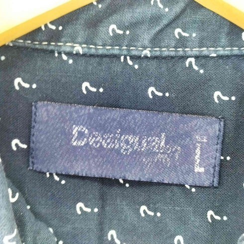 デシグアル Desigual CAM AMBROSIO クエスチョンマーク 総柄シャツ メンズ JPN:L