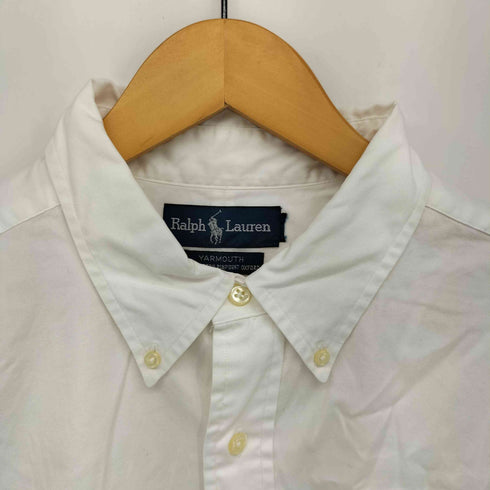 ラルフローレン RALPH LAUREN 90s YAMOUTH PINPOINT OXFORD ポニー刺繍 ボタンダウン 半袖 シャツ メンズ