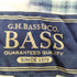 ジーエイチバス G.H.BASS 90-00s ブリーチ加工 チェックボタンダウンネルシャツ メンズ M