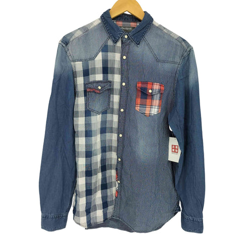 デシグアル Desigual クレイジーパターン ウエスタンシャツ メンズ JPN:L