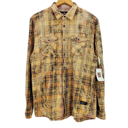 GENTLE PARK スナップボタンチェックシャツ メンズ XXL