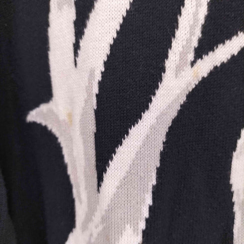 モッシモ MOSSIMO シカ柄 コットン クルーネックニット メンズ L