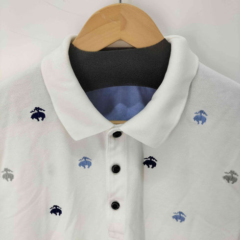 ブルックスブラザーズ BROOKS BROTHERS Slim Fit ロゴ総柄 ポロシャツ メンズ import:L
