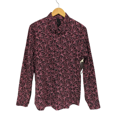 エイチアンドエム H&M 小花柄コットンシャツ メンズ L