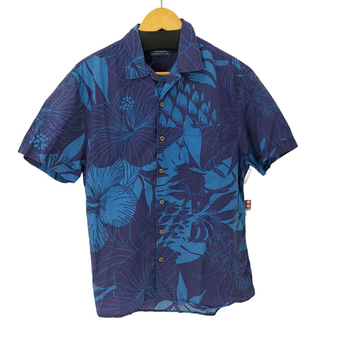 デシグアル Desigual ハイビスカスプリント オープンカラーアロハシャツ メンズ JPN:L