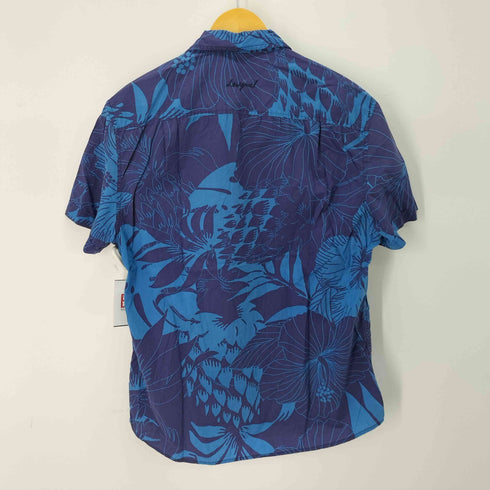 デシグアル Desigual ハイビスカスプリント オープンカラーアロハシャツ メンズ JPN:L