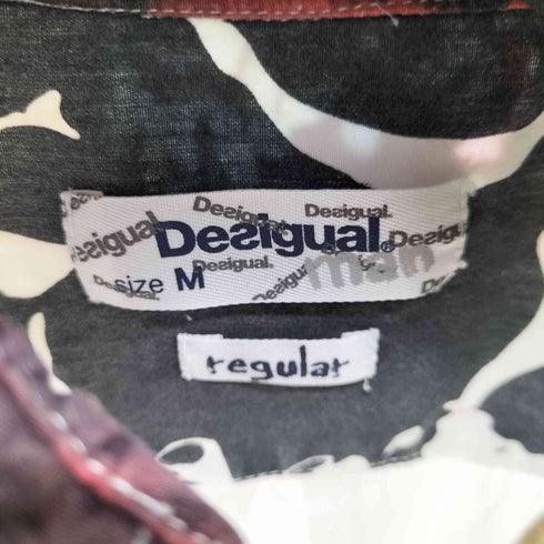デシグアル Desigual CAM LEO 総柄プリント 半袖シャツ メンズ JPN:M