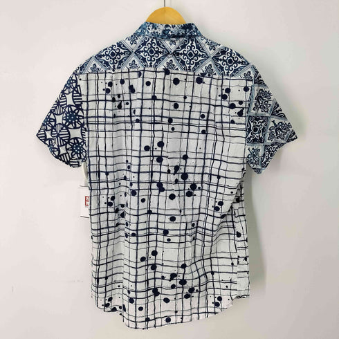 デシグアル Desigual CAM CORTA 切替プリント 半袖シャツ メンズ JPN:L