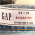 ギャップ Gap 24aw BAGGY FIT RIGI LIGHT WASH DENIM メンズ 33/32