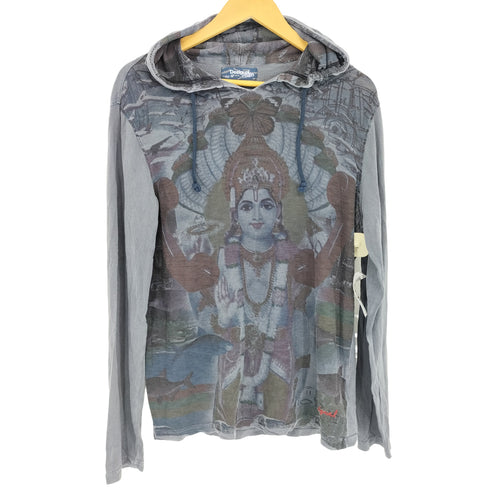 デシグアル Desigual グラフィックプリントフーデッドカットソー Y2K メンズ JPN:M
