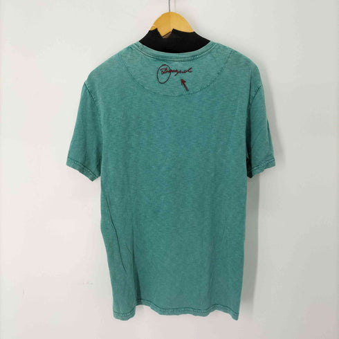 デシグアル Desigual SUPER NEW FLOR TURQUESA 刺繍デザインTシャツ メンズ JPN:M