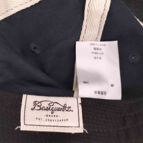 ベーシックエンティ BASIQUENTI Spring Logo Short Cap レディース 57-59CM