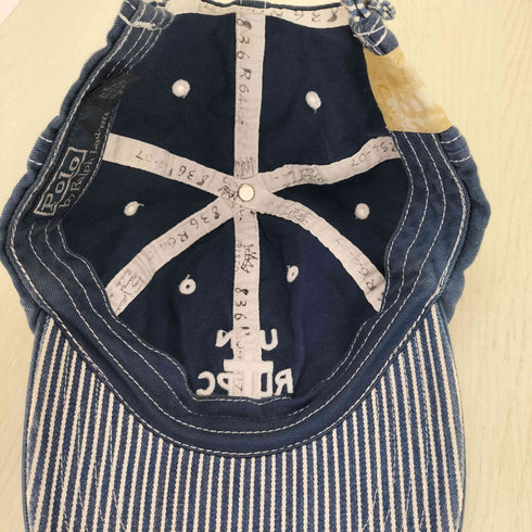 ポロバイラルフローレン Polo by RALPH LAUREN 90s USN刺繍 マリン ベースボールキャップ メンズ ONE SIZE