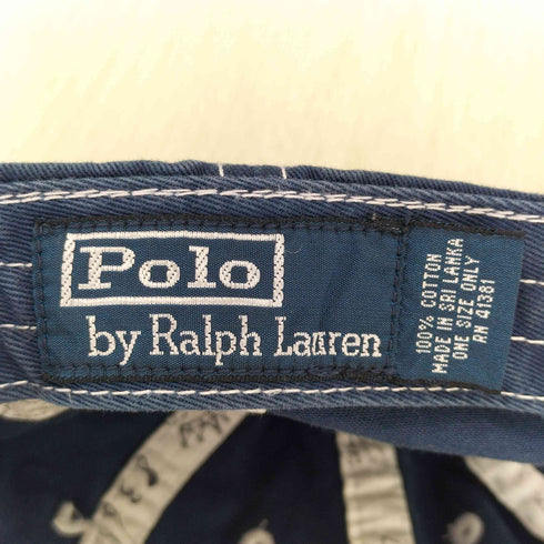 ポロバイラルフローレン Polo by RALPH LAUREN 90s USN刺繍 マリン ベースボールキャップ メンズ ONE SIZE
