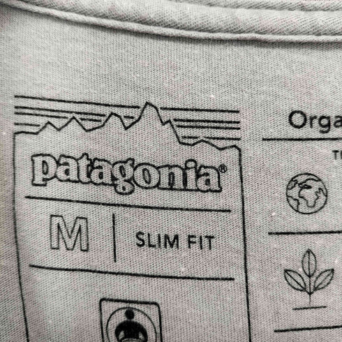 パタゴニア patagonia SLIM FIT ロゴプリントTシャツ メンズ M