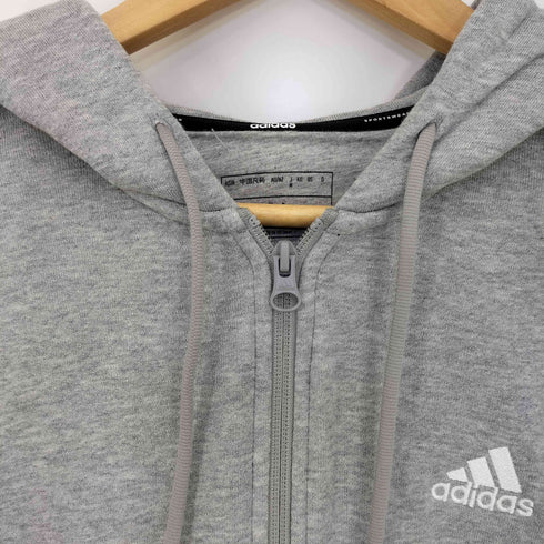 アディダス adidas エッセンシャルズ プラス ルーズフィット スリーストライプス フレンチテリー フルジップパーカー メンズ JPN:M